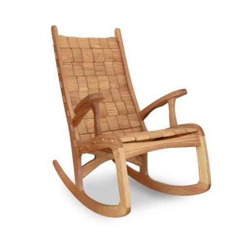 Quilted Vermont Oak Rocking Chair