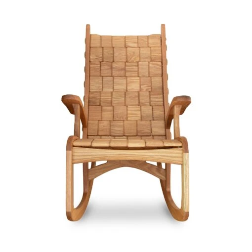 Quilted Vermont Oak Rocking Chair - Image 2
