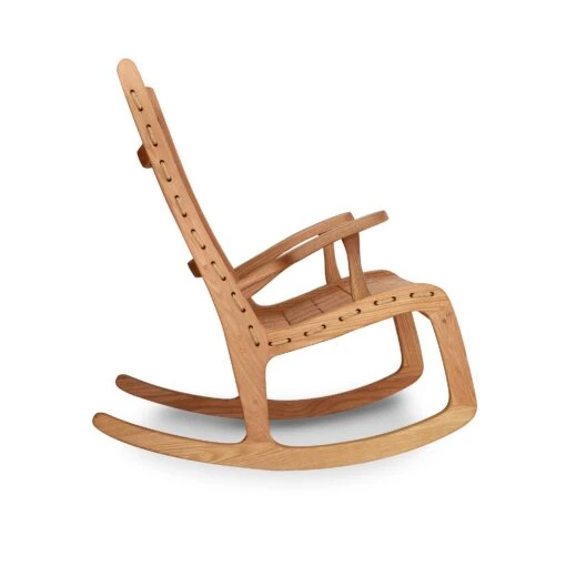 Quilted Vermont Oak Rocking Chair - Image 3