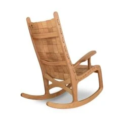 Quilted Vermont Oak Rocking Chair -HomeNest Store Quilted Vermont Rocking Chair Oak 3