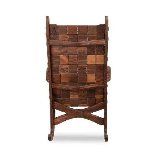 Quilted Vermont Walnut Rocking Chair - Image 14