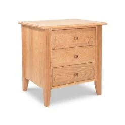 Renfrew Shaker 3-Drawer Nightstand -HomeNest Store Renfrew 3 Drawer Nighstand Natural Maple