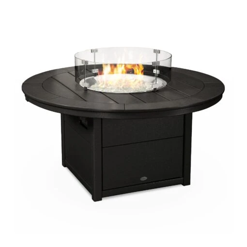 POLYWOOD Round 48" Fire Pit Table - Image 4