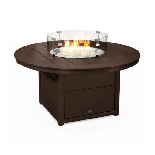 POLYWOOD Round 48" Fire Pit Table - Image 7