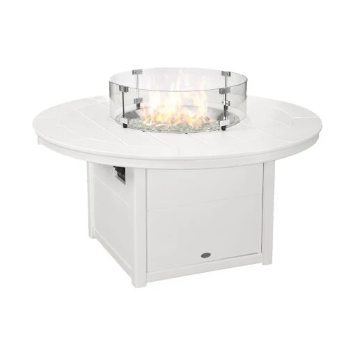 POLYWOOD Round 48" Fire Pit Table - Image 9