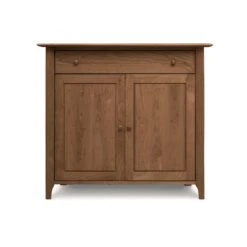 Sarah 1-Drawer, 2-Door Buffet -HomeNest Store Sarah Cherry 1 Drawer 2 Door Buffet Saddle Cherry