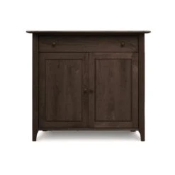 Sarah 1-Drawer, 2-Door Buffet -HomeNest Store Sarah Cherry 1 Drawer 2 Door Buffet Smoke Cherry