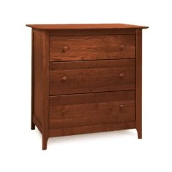 Sarah 3-Drawer Chest -HomeNest Store Sarah Cherry 3 Drawer Chest Cognac Cherry