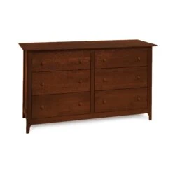 Sarah 6-Drawer Dresser -HomeNest Store Sarah Cherry 6 Drawer Dresser Cognac Cherry