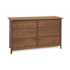 Sarah 6-Drawer Dresser -HomeNest Store Sarah Cherry 6 Drawer Dresser Saddle Cherry