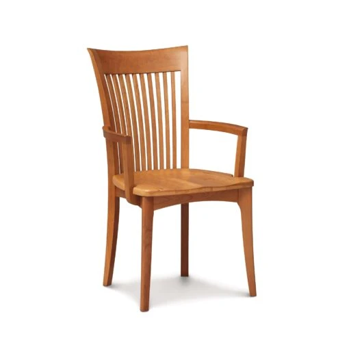 Sarah Shaker Cherry Chair With Wooden Seat - Image 7
