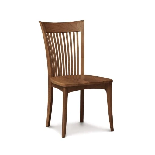 Sarah Shaker Cherry Chair With Wooden Seat - Image 5