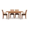 Sarah Shaker Tapered Leg Extension Table -HomeNest Store Sarah Cherry Four Leg Extension Table