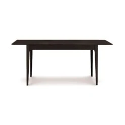 Sarah Shaker Tapered Leg Extension Table -HomeNest Store Sarah Cherry Four Leg Extension Table 38x66 Smoke Cherry
