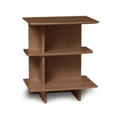 Sarah Open Shelf Nightstand -HomeNest Store Sarah Cherry Left Open Shelf Nightstand Saddle Cherry