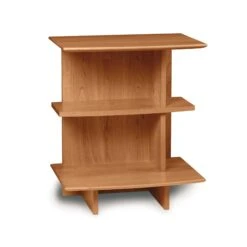 Sarah Open Shelf Nightstand -HomeNest Store Sarah Cherry Right Open Shelf Nightstand Natural Cherry