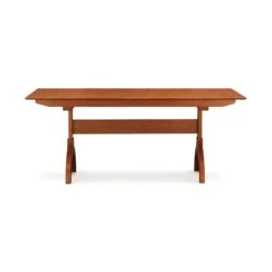 Sarah Shaker Trestle Extension Table -HomeNest Store Sarah Cherry Trestle Extension Table 38x60 Autumn Cherry