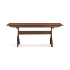Sarah Shaker Trestle Extension Table -HomeNest Store Sarah Cherry Trestle Extension Table 38x60 Saddle Cherry