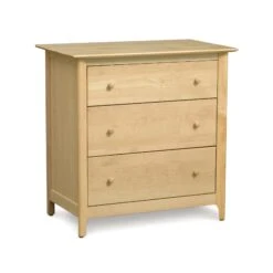 Sarah 3-Drawer Chest -HomeNest Store Sarah Maple 3 Drawer Chest Natural Maple