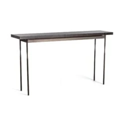 Senza Wood Top Console Table -HomeNest Store Senza Wood Top Console Table Dark Smoke Espresso Maple