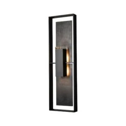 Shadow Box Tall W/Slate Dark Sky Friendly Outdoor Sconce