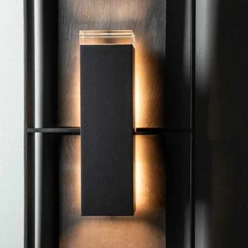 Shadow Box Tall W/Slate Dark Sky Friendly Outdoor Sconce - Image 3