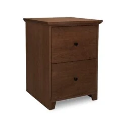 Shaker 2-Drawer Vertical File Cabinet -HomeNest Store Shaker 2 Drawer Vertical Filing Cabinet Natural Walnut