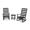 POLYWOOD Shaker 3-Piece Porch Rocking Chair Set -HomeNest Store Shaker 3 Piece Porch Rocking Chair Set