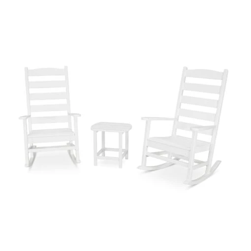 POLYWOOD Shaker 3-Piece Porch Rocking Chair Set - Image 3