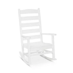 POLYWOOD Shaker Porch Rocking Chair -HomeNest Store Shaker Porch Rocking Chair R114WH White