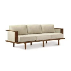 Sierra Upholstered Sofa With Upholstered Panels -HomeNest Store Sierra Walnut Upholstered Sofa with Upholstered Panels 74c6e589 4ea1 4392 80a8 dc1016621dc2