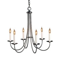 Simple Sweep 6-Arm Chandelier