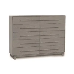 Sloane 10-Drawer Dresser -HomeNest Store Sloane Oak 10 Drawer Dresser Weathered Oak