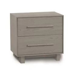 Sloane 2-Drawer Nightstand -HomeNest Store Sloane Oak 2 Drawer Nightstand Weathered Oak