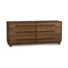 Sloane 6-Drawer Dresser -HomeNest Store Sloane Walnut 6 Drawer Dresser
