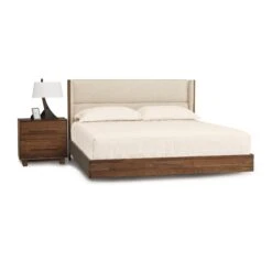 Sloane Floating Bed -HomeNest Store Sloane Walnut Floating Bed 3