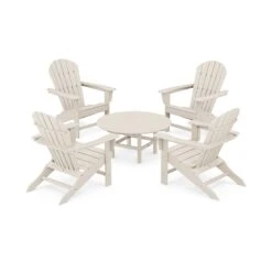 POLYWOOD South Beach 5-Piece Conversation Group -HomeNest Store South Beach 5 Piece Conversation Group PWS105 1 SA Sand