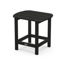 POLYWOOD South Beach Adirondack 18" Side Table -HomeNest Store South Beach Adirondack 18 Inch Side Table SBT18BL Black