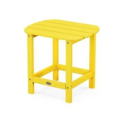 POLYWOOD South Beach Adirondack 18" Side Table -HomeNest Store South Beach Adirondack 18 Inch Side Table SBT18LE Lemon