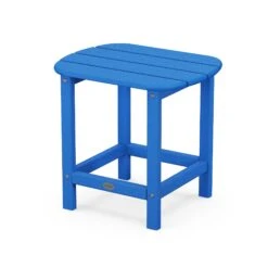 POLYWOOD South Beach Adirondack 18" Side Table -HomeNest Store South Beach Adirondack 18 Inch Side Table SBT18PB Pacific Blue