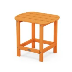 POLYWOOD South Beach Adirondack 18" Side Table -HomeNest Store South Beach Adirondack 18 Inch Side Table SBT18TA Tangerine