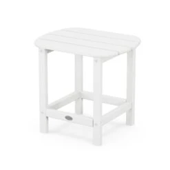 POLYWOOD South Beach Adirondack 18" Side Table -HomeNest Store South Beach Adirondack 18 Inch Side Table SBT18WH White