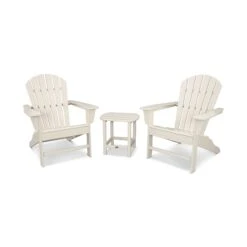 POLYWOOD South Beach Adirondack 3-Piece Set -HomeNest Store South Beach Adirondack 3 Piece Set PWS175 1 SA Sand