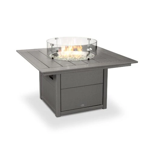 POLYWOOD Square 42" Fire Pit Table - Image 4