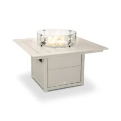POLYWOOD Square 42" Fire Pit Table -HomeNest Store Square 42 Inch Fire Pit Table CTF42SSA Sand