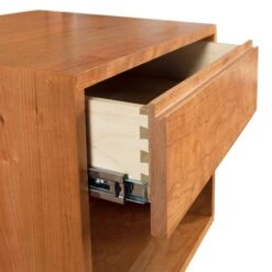 Sutton 1-Drawer Enclosed Shelf Nightstand -HomeNest Store Sutton 1 Drawer Nightstand 3
