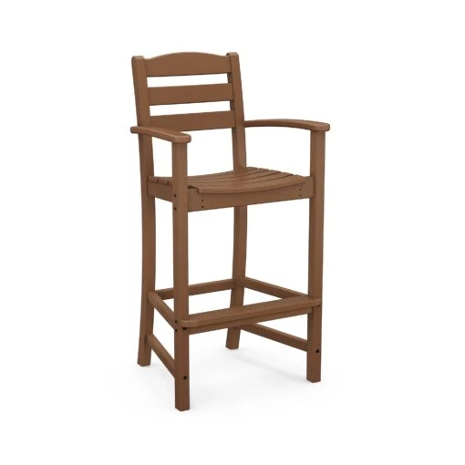 POLYWOOD La Casa Cafe Outdoor Bar Arm Chair - Image 4