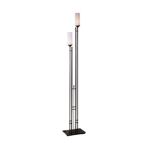 Tall Metra Twin Floor Lamp