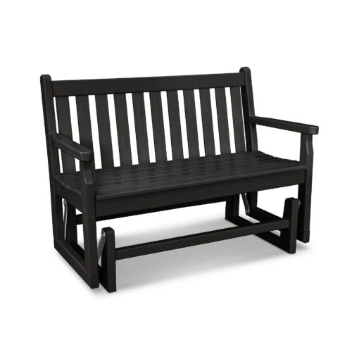 POLYWOOD Traditional Garden 48" Glider Bench - Image 4