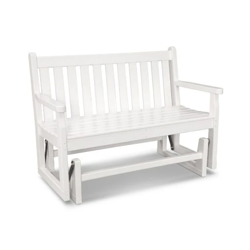 POLYWOOD Traditional Garden 48" Glider Bench - Image 8